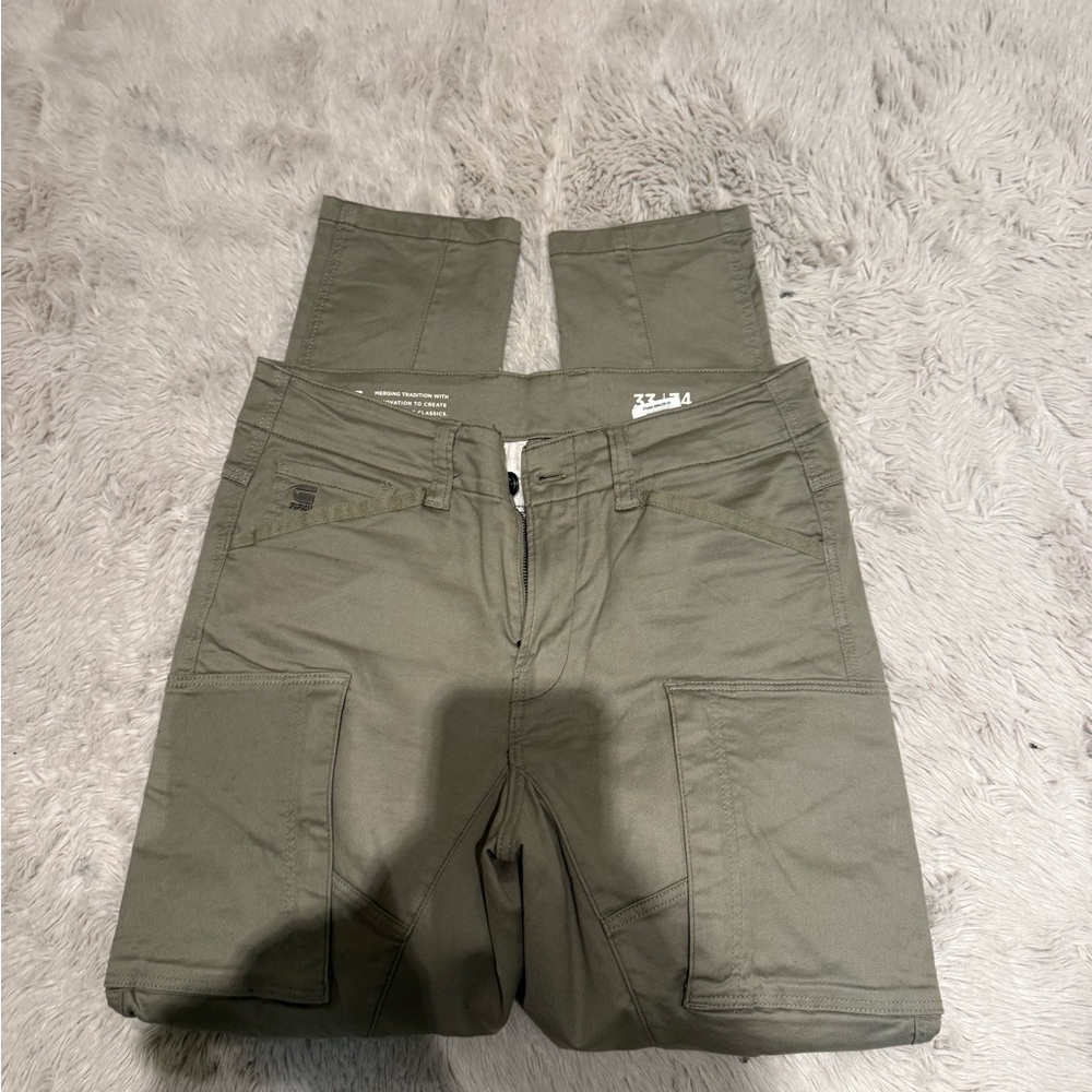 G-Star Men's Green Cargo Pants